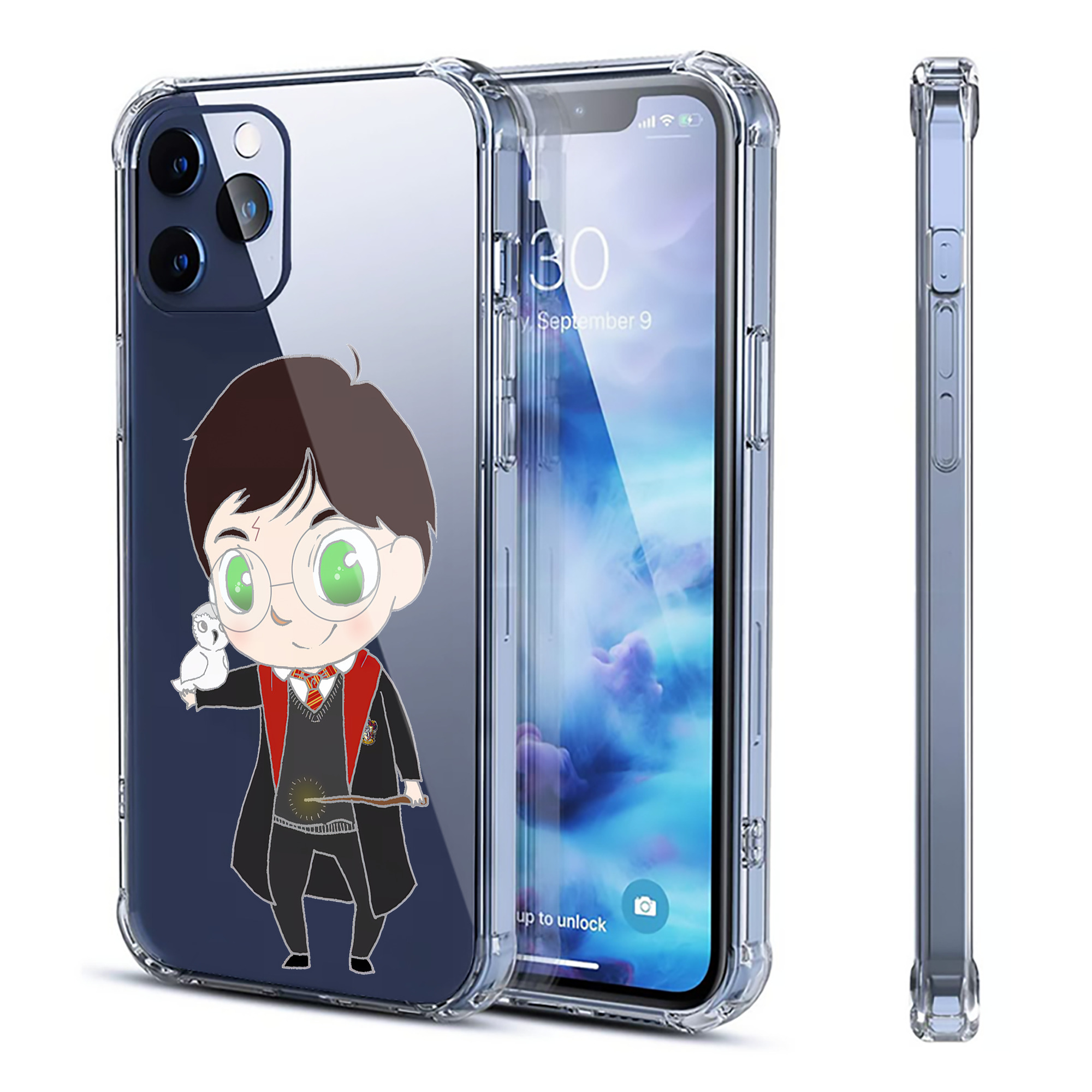 （画像用） Harry Potter ハリー・ポッターシリーズ 【iPhone 12シリーズ対応】透明スマホケース（クリアソフトケース）